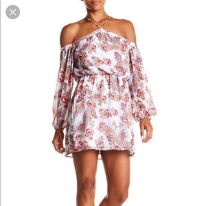 Wayf Liberty floral off the shoulder dress